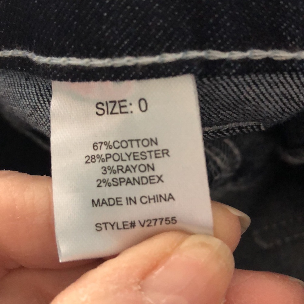Fashion Nova Jeans Finer Things Stretch Flare Blue SZ 0 NWT - Picture 9 of 9